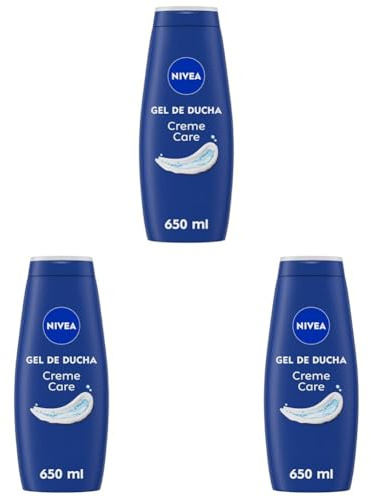 NIVEA Creme Care - Gel de Ducha Hidratante - Sensación de Piel Sana, Suave y Cuidada - Con Vitamina C, E, Aceites Naturales y pH Neutro - Con la Fragancia de NIVEA Creme - Todo Tipo de Piel - 650 ml