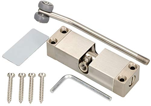 KOTARBAU® Edelstahl Federschließer 98x30x140 mm für Türen und Tore Schließer Türschließer Stangentürschließer Automatikschließer Türfeder Gartentorschließer