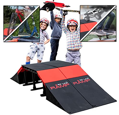 PLATPORTS Skate Ramp, Skateboard Ramp, BMX, Bike Ramps for Kids Ages 6-12, Kicker Ramp, Skateboard Ramps for Kids Ages 6-12
