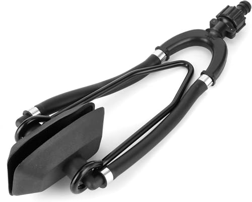 Enjuague de agua para motor fueraborda Aramox, enjuague de motor de alimentaci¨®n dual, orejeras rectangulares grandes, piezas de motor de barco marino de conexi¨®n r¨¢pida