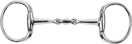 Busse Mors à tête d'olive en acier inoxydable 14 mm double cassé, taille : 14,5 cm