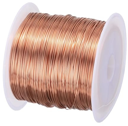 sourcing map 0.5mm Magnet Wire 164ft(50m) 100g Enameled Copper Brown
