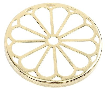 IMIKEYA 1 x Supporto per incenso in rame, design floreale cava, per aromatico, decorazione pratica per ufficio e casa, resistente ed elegante