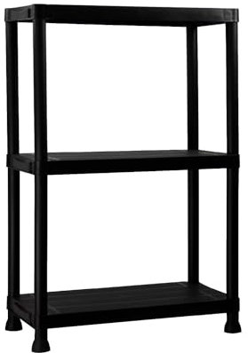 THINIA HOME Estantería de Resina con 3 Baldas 75kg 61x31x91cm