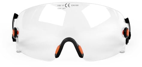 GREEN DEVIL Visière de rechange intégrée transparente et colorée, compatible avec les casques de protection Mervex Vent, série Forest, etc