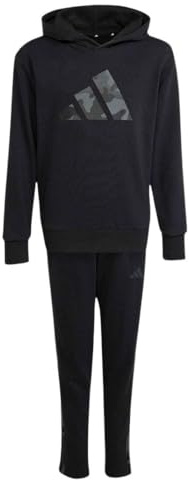 adidas Unisex Kids SEASONALS CAMO TRACKSUIT, black/carbon, 15-16 Years