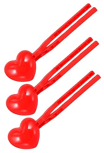 Herzförmige Schneeballzange 3 Stück-pack aus Kunststoff für Kinder