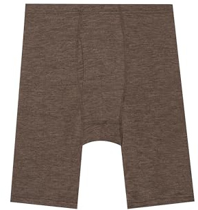 Dilling Men's Boxer Shorts 100% Organic Merino Wool Underwear Sustainable Without Superwash Breathable Soft for Everyday Sports Leisure, Hazelnut Brown, S