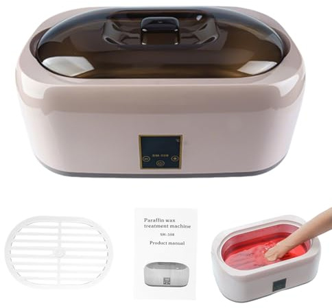 Paraffin Wax Bath for Hands and Feet, 4L Large Capacity Paraffin Wax Heater with Digital Display & Adjustable Temperature, Paraffin Wax Machine for hand wax bath arthritis, Moisturizing Skin Therapy