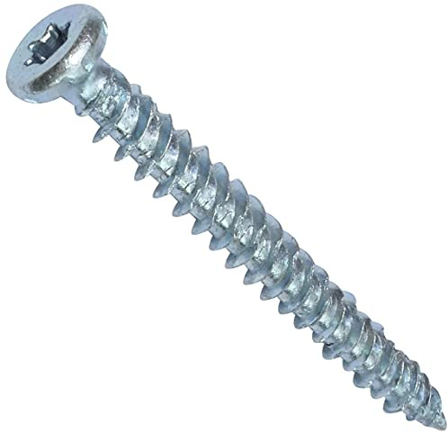 AERZETIX - Set di 100 viti di ancoraggio diretto per calcestruzzo Ø7.5x72mm testa fresata conica - con impronta a stella T30 - fissaggio diretto senza tasselli - C48382