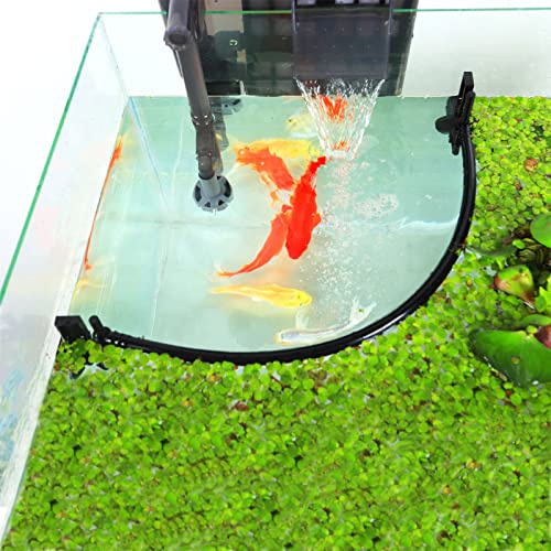 HOZOE Recinto per piante galleggianti per acquario, intercettazione di piante galleggianti da filtri e riscaldatori, altezza regolabile con livello dell'acqua, può essere utilizzato per acquari