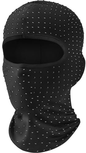 fuinloth Cagoule Masque de Ski, Protection UV, écharpe pour la Moto, écharpe de Cou d'été, Hommes et Femmes Diamant