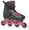 Rollerblade Lightning 90 W, Inline-Skates für Damen, Urban Inliner, Schwarz/Sangria, 39/40