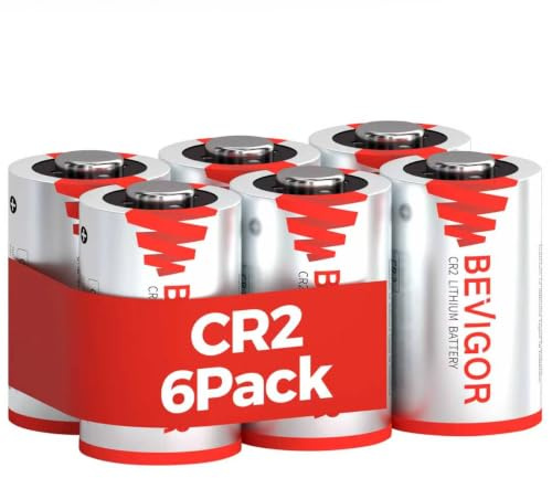Bevigor CR2 Lithium-Batterie, 900mAh 3V High Power CR2 Nicht wiederaufladbar Lithium-Batterie für Kameras, Golf-Entfernungsmesser, Taschenlampen und andere Geräte, 6 Stück