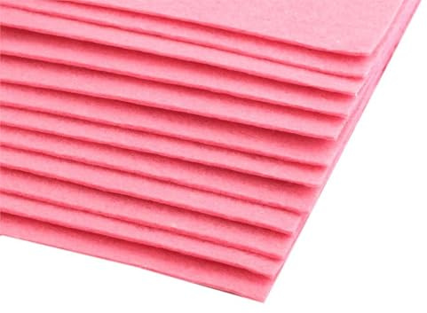 cyclingcolors 2 x Filtblad Hobby Hantverk Sömnad Scrapbooking Konst Hantverk Dekoration Decoupage A4 20 x 30 cm Tjocklek 1,5-2 mm Polyester 300 g/m² - Medium Rosa