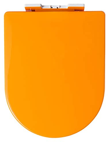Siège de toilette robuste à fermeture douce avec design ergonomique à dégagement rapide et charnières réglables pour salle de bain familiale, disponible en 6 couleurs (taille unique)