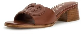 Guess Cerinna Sandalo con Tacco da Donna in Pelle con Chiusura a Fibbia
