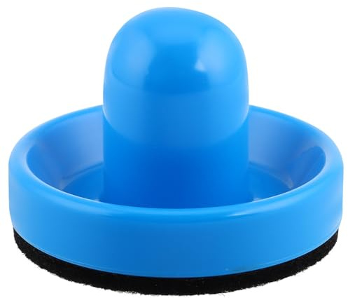 TOYANDONA Accessoires pour Table de Hockey sur Air Pousseur Bleu en Abs Multifonctionnel et Brosse en Tissu Doux pour Jeux de Hockey sur Air
