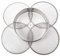 Fxndknjks Garden Potting Sieve Basket - Stainless Steel Soil Filter 4 Sieve Filters (1/8, 1/4, 3/8 and 1/2)