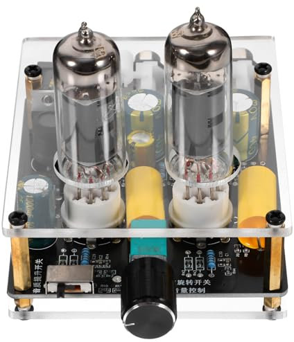 Veemoon Preamplificatore a Valvole Hi-fi Stereo 6k4 Per Giradischi e Home Theater, Scheda Amplificatore a Valvole Dc12-16v, Preamplificatore Audio Per Impianto Audio Hi-fi Fai Da Te