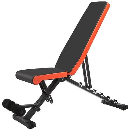 Panana Adjustable Weight Bench, Foldable Bench for Full Body Workout Strength Training Incline Decline Flat Bench for Home Gym