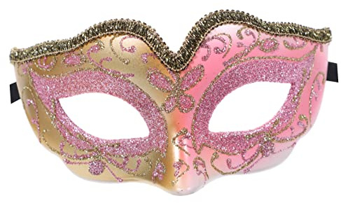 VERDANVERSE Masque Demi-ville Pour Garçon Fille Avec Paillettes Pour Halloween Carnaval Et Mascarades Accessoire Et Confortable Pour Costumes Fantaisie