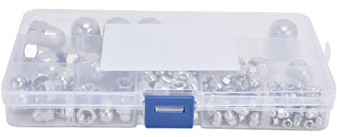 Cap Nut, 170Pcs Acorn Nuts Acorn Cap Dome Head 304 Stainless Steel Assortment Kit for Industry