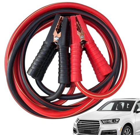 Cables para suéter – cables de salto de coche | cables de arranque de batería profesional codificados por colores, pinza antienredos, plomo Jumpp Start para Carrs Vanns SUV Emergenny, ayuda en