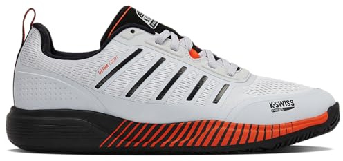 K-Swiss Mens Ultra Court Padel Tennis Shoe, Micro Chip Black Neon Lava, 9 UK