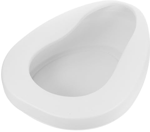 CIMAXIC Padella per Letti Bianca da 2800 Ml in Plastico Design Ergonomico e Tecnologia Avanzata Anti-perdita per Assistenza Domiciliare e Ospedaliera a Donne Anziane e Pazienti Allettati
