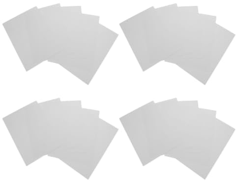 Toyvian 50 Sheets White Self-adhesive Puzzle Glue Sheets for Secure Assembly and Versatile Display, Smooth Application Flat Seamless Finish, for Puzzles and Jigsaws in Office Décor