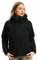 Brandit Women Teddyfleece Jacket Hooded, Farbe: black, Größe: 3XL