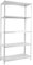 PROREGAL Schraubregal Panda 5 Metallböden | HxBxT 180x90x30cm | Fachlast 100kg | Weiß Metallregal Lagerregal Schwerlastregal Kellerregal Archivregal