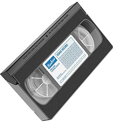 Reshow Nettoyeur de Têtes VCR/VHS - Nettoyant Vidéo Avec Technologie à Sec, Pas de Liquide Requis