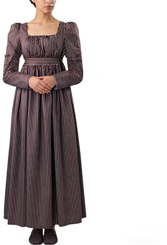 COSDREAMER Abito da Donna Rinascimentale Medievale in Vita Impero Regency Epoca