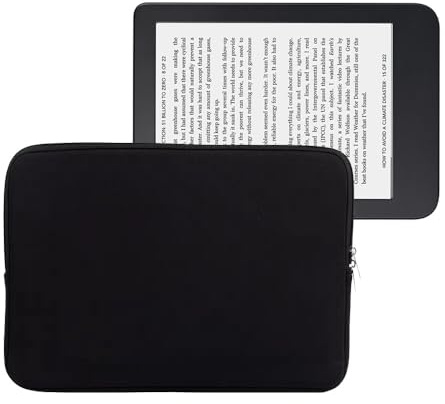 Neoprene 6-7 Inch E-Reader Sleeve for 6.8 Kindle Paperwhite/Paperwhite Kids/Paperwhite Signature Edition / 6 Kobo Clara HD, Kobo Nia/Fire 7 / iPad mini 6, ebook Reader Case Bag Pouch Cover