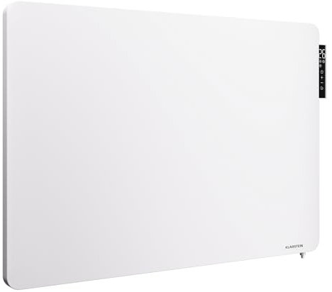 KLARSTEIN Stufa Elettrica Infrarossi Basso Consumo, Pannello Radiante Infrarossi 650W, Telecomando e Timer, Pannelli a Infrarossi Riscaldamento, Pannello Infrarossi per Riscaldamento No CO2
