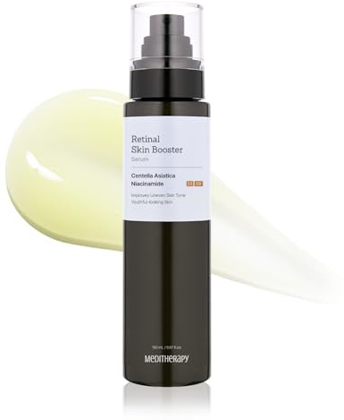 MEDITHERAPY Retinal Skin Booster Serum | Retinaldehyde, Niacinamide Anti-Aging Serum - K-Beauty Facial Serum for Fine Lines, Firming & Radiance | Hydrating Face Serum All Skin Types, 5.07 fl oz