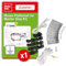 SWISSINNO Marderschreck Masseplatten Set für Marderabwehr Auto Hochspannung Marderabwehr KFZ - 45 pcs Profi Kit für Kunststoff Motorraum, geeignet für Marten Repellent Free Set - Einfache Installation