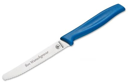 Böker Brötchenmesser blau 03BO002BL | Frühstücksmesser | Namensgravur möglich | Wunschgravur | personalisiert