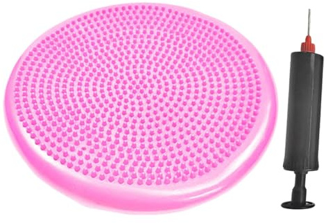 Cuscino rotondo per l'equilibrio, con pompa, diametro 34 cm, cuscino ortopedico, cuscino gonfiabile, cuscino per sedia da ufficio, cuscino di equilibrio, per Core, Yoga