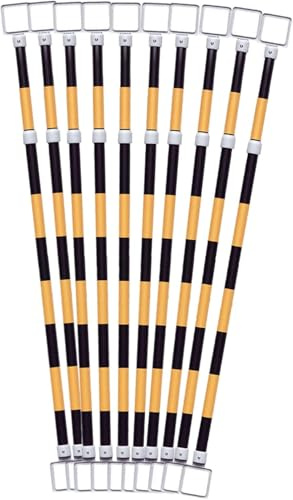 HGOuhK Conos de tráfico Poste de conexión de Cono de tráfico retráctil de 10 Piezas, Poste de conexión de Cono de estacionamiento de plástico(Bianco)