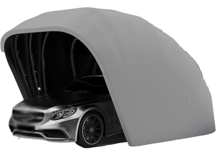 Toldo para coche, plegable, retráctil, para protección de garaje móvil, diseño duradero, fácil instalación para uso en exteriores