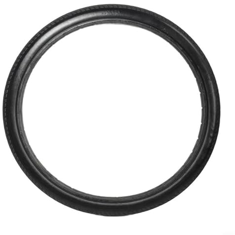 Pneu de vélo massif 20 x 1,75 en polyuréthane, pneus en caoutchouc plein anti-crevaison pour vélo d'enfant de 20 pouces, chariot à main, fauteuil roulant, sans entretien, robuste, noir