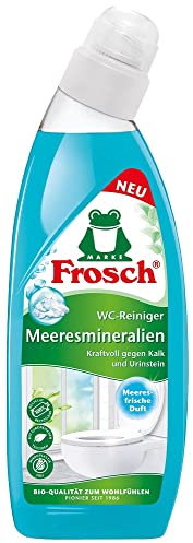 Frosch Meeresmineralien WC-Reiniger - flüssiger Toilettenreiniger, Gel, entfernt Kalk und Urinstein, kraftvolle Reinigung mit frischem Duft, 1er Pack (1 x 750 ml)