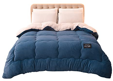 Ergocar Flauschig Doppelgesicht Dicke Decke, Weich und Warme Plüsch Sherpa Decke, Flanneldeck für Couch, Stuhl und Bett