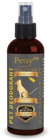 Dog deodrant LUXURY cologne for dogs fresh natural smell daily use smooth coat & skin by petsy dog perfume spray