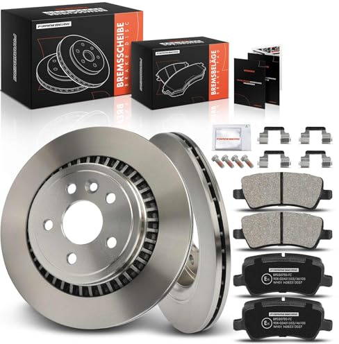 Frankberg Set freni incl. 2x Dischi Freno + 4x Pastiglie dei Freni Posteriore Compatibile con XC60 156 Replace# 31277357,31471033
