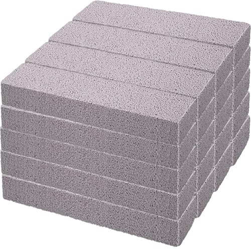 Chinco 20 Packs Pumice Stone for Cleaning, Scouring Pad Removing Stain Grime Without Leaving Scratches for Kitchen Oven Stove Home Bathroom Toilet Pool House Cleaning Supplies