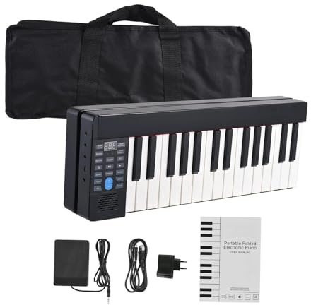Tastiera Elettronica 61 Tasti Pieghevole Pianoforte Elettronico Multifunzionale Piano Digitale